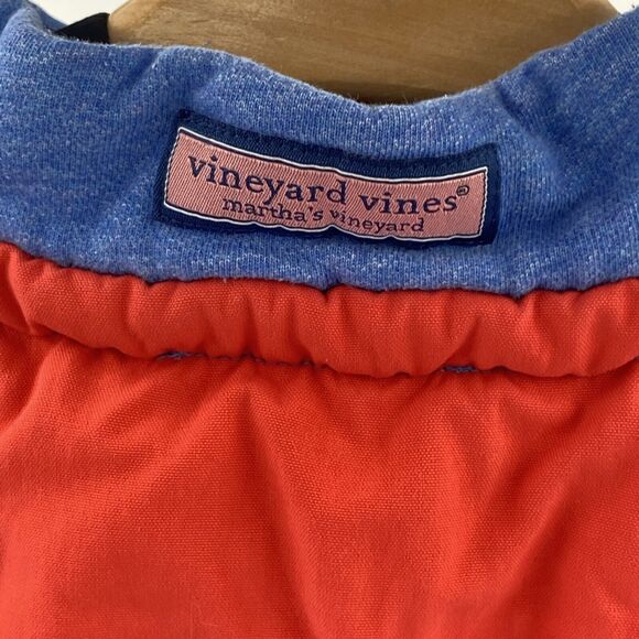 Vineyard Vines Mens Blue And Red Colorblock Pullover M 1K1003 - Picture 7 of 8